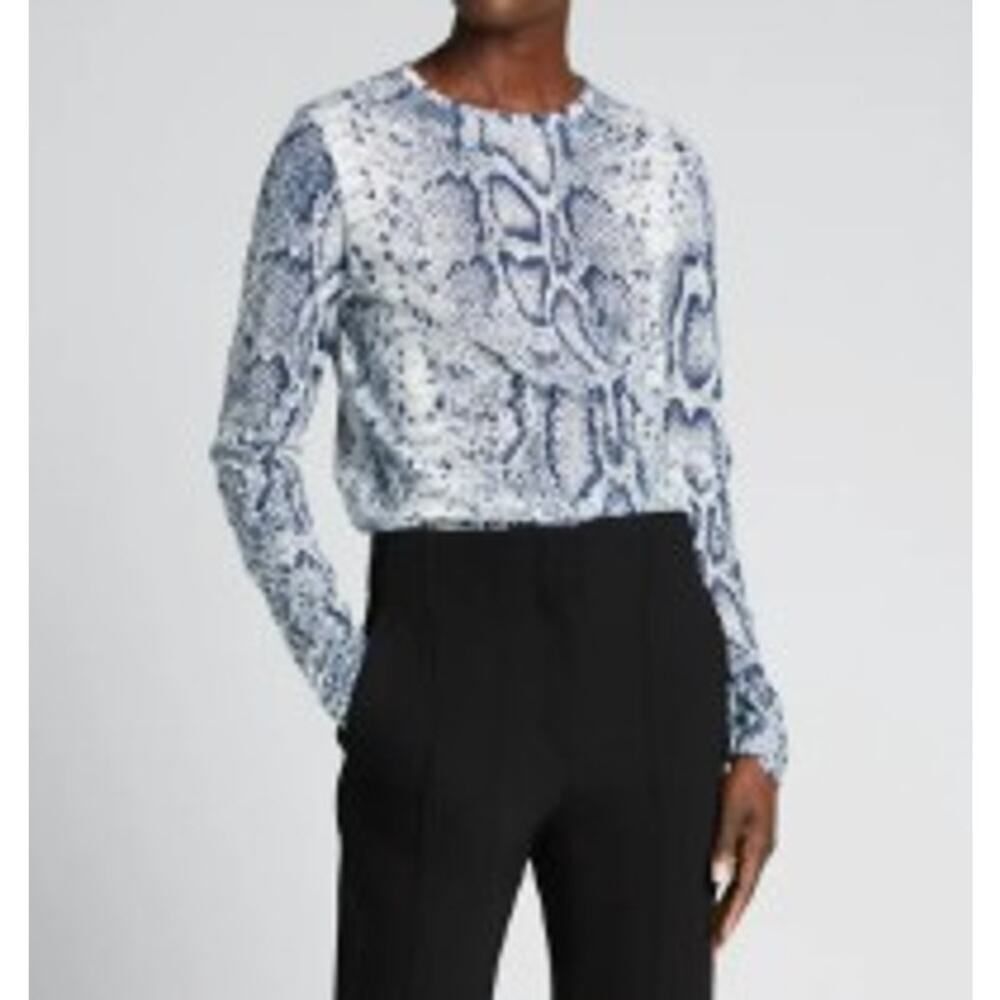 Proenza Schouler Snakeprint Long Sleeve Shirt Women’s Sz. XS
